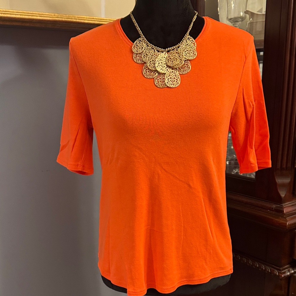 Orange Cotton Tee